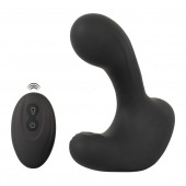 Черная анальная вибропробка с функцией расширения RC Butt Plug with 3 functions - Orion - в Рубцовске купить с доставкой