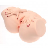 Телесный мастурбатор-полуторс Barbie - Naked Factory - в Рубцовске купить с доставкой