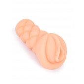 Телесный мастурбатор-вагина с вибропулей и эрекционными кольцами в комплекте - Sexy Girl - в Рубцовске купить с доставкой