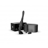 Черная секс-машина с функцией нагрева, насадками и присоской Sesh - Zalo - купить с доставкой в Рубцовске