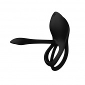 Черное эрекционное виброкольцо Bayek с пультом ДУ - Zalo - в Рубцовске купить с доставкой