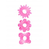 Комплект из 3 розовых эрекционных колец - Erowoman-Eroman - в Рубцовске купить с доставкой