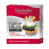 Стимулирующая насадка Sitabella Extender  Красный молодец - Sitabella - купить с доставкой в Рубцовске