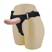 Реалистичный страпон-фаллоимитатор на трусиках Ultra Passionate Harness - 15 см. - Baile - купить с доставкой в Рубцовске