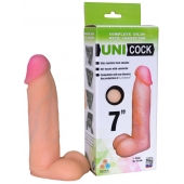 Фаллическая насадка Харнесс UNICOCK 7  - 19 см. - LOVETOY (А-Полимер) - купить с доставкой в Рубцовске