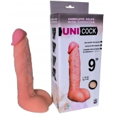 Фаллическая насадка Харнесс UNICOCK 9  - 24 см. - LOVETOY (А-Полимер) - купить с доставкой в Рубцовске