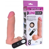 Фаллическая насадка Харнесс UNICOCK 8  с вибрацией - 20 см. - LOVETOY (А-Полимер) - купить с доставкой в Рубцовске