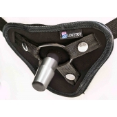 Страпон с 2 насадками и вибрацией UniStrap - 19 и 12 см. - LOVETOY (А-Полимер) - купить с доставкой в Рубцовске