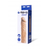 Насадка с ярко выраженной головкой и рельефным стволом - 19 см. - A-toys - в Рубцовске купить с доставкой