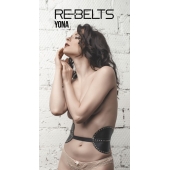 Пояс с клёпками Yona Black - Rebelts - купить с доставкой в Рубцовске