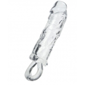 Прозрачная насадка с петлёй для фиксации - 14 см. - ToyFa - в Рубцовске купить с доставкой