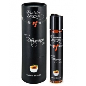 Массажное масло с ароматом крем брюле Huile de Massage Gourmande Creme Brulée - 59 мл. - Plaisir Secret - купить с доставкой в Рубцовске