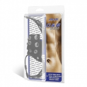 Утяжка на пенис и мошонку Cock Ring With 1.5  Ball Stretcher And Optional Weight Ring - BlueLine - купить с доставкой в Рубцовске