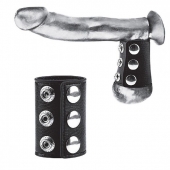 Утяжка на пенис на кнопочках 100% PVC STRAP WITH METAL SNAP - BlueLine - купить с доставкой в Рубцовске