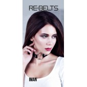 Чёрный чокер-кляп Iman Black - Rebelts - купить с доставкой в Рубцовске