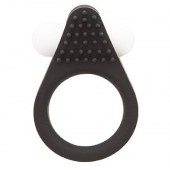 Чёрное эрекционное кольцо LIT-UP SILICONE STIMU RING 1 BLACK - Dream Toys - в Рубцовске купить с доставкой