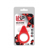 Красное эрекционное кольцо LIT-UP SILICONE STIMU RING 1 RED - Dream Toys - в Рубцовске купить с доставкой