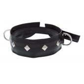 Полиуретановый ошейник с пуклями и D-кольцами Collar with Studs - Blush Novelties - купить с доставкой в Рубцовске