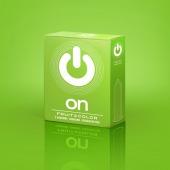 Цветные ароматизированные презервативы ON) Fruit   Color - 3 шт. - ON) - купить с доставкой в Рубцовске