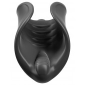 Чёрный мастурбатор Vibrating Silicone Stimulator с вибрацией - Pipedream - в Рубцовске купить с доставкой