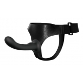 Страпон с изогнутой головкой Ultra Harness Curvy Dildo - 15,8 см. - Baile - купить с доставкой в Рубцовске