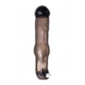 Закрытая фаллическая насадка на пенис с кольцом для фиксации  вибропулей - ToyFa - в Рубцовске купить с доставкой