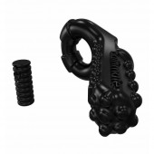 Чёрное эрекционное виброкольцо Tickle - Bathmate - в Рубцовске купить с доставкой