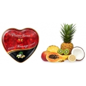 Массажная свеча с ароматом экзотических фруктов Bougie Massage Candle - 35 мл. - Plaisir Secret - купить с доставкой в Рубцовске