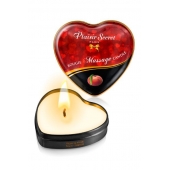 Массажная свеча с ароматом персика Bougie Massage Candle - 35 мл. - Plaisir Secret - купить с доставкой в Рубцовске