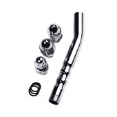 Металлический анальный душ с тремя насадками - ToyFa - купить с доставкой в Рубцовске