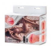 Двусторонний мастурбатор с вибропулей Satisfaction Babylicious - Lola Games - в Рубцовске купить с доставкой