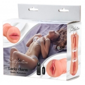 Двусторонний мастурбатор с вибропулей Satisfaction Lucky charm - Lola Games - в Рубцовске купить с доставкой