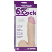 Ультра реалистичная насадка Vac-U-Lock  6  ULTRASKYN Cock - 17,3 см. - Doc Johnson - купить с доставкой в Рубцовске