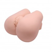 Реалистичный мастурбатор с вибрацией и двумя тоннелями - вагиной и анусом - Baile - в Рубцовске купить с доставкой