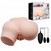 Телесный полуторс с двумя любовными тоннелями и вибрацией - Baile - в Рубцовске купить с доставкой