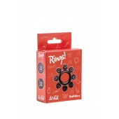 Чёрное эрекционное кольцо Rings Bubbles - Lola Games - в Рубцовске купить с доставкой