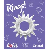 Прозрачное эрекционное кольцо Rings Cristal - Lola Games - в Рубцовске купить с доставкой