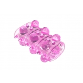 Розовая насадка на пенис Rings Armour - Lola Games - в Рубцовске купить с доставкой