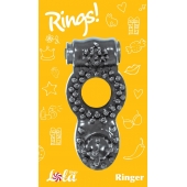Чёрное эрекционное кольцо Rings Ringer - Lola Games - в Рубцовске купить с доставкой