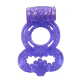 Фиолетовое эрекционное кольцо Rings Treadle с подхватом - Lola Games - в Рубцовске купить с доставкой