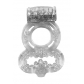 Прозрачное эрекционное кольцо Rings Treadle с подхватом - Lola Games - в Рубцовске купить с доставкой