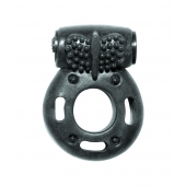 Черное эрекционное кольцо с вибрацией Rings Axle-pin - Lola Games - в Рубцовске купить с доставкой