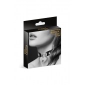 Черный чокер с замком в форме сердца - Bijoux Pour Toi - купить с доставкой в Рубцовске