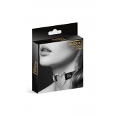 Чёрный чокер с кольцом в форме сердца - Bijoux Pour Toi - купить с доставкой в Рубцовске