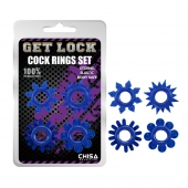 Набор из 4 синих колец Get Lock - Chisa - в Рубцовске купить с доставкой