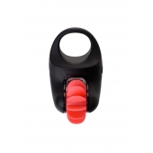 Чёрно-красное эрекционное виброкольцо Erotist - Erotist Adult Toys - в Рубцовске купить с доставкой