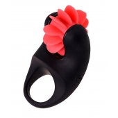 Чёрно-красное эрекционное виброкольцо Erotist - Erotist Adult Toys - в Рубцовске купить с доставкой