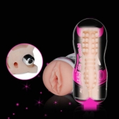 Мастурбатор-вагина Sex In A Can Vibra Vagina Tunnel - Lovetoy - в Рубцовске купить с доставкой
