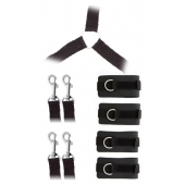 Комплект наручников и поножей LUXURIOUS BED RESTRAINT CUFF SET - Blush Novelties - купить с доставкой в Рубцовске