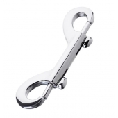 Серебристый двухсторонний карабин TOYFA Metal - ToyFa - купить с доставкой в Рубцовске